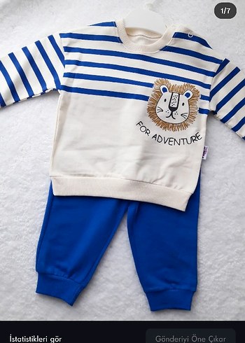 Aslan Desenli Erkek Bebek Takım - Görsel 2