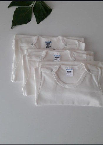 Unisex 3'lü Bebek Badisi/Zıbın - Görsel 6