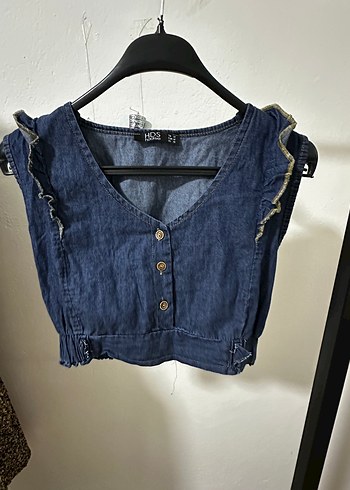 Kısa Denim Yelek
