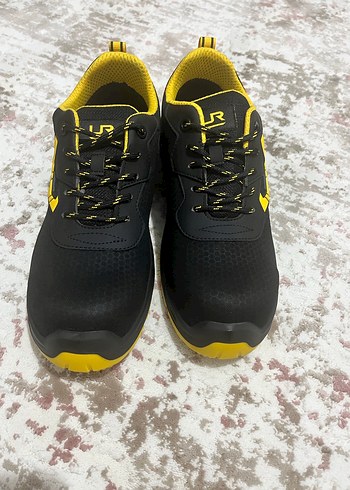 Erkek Siyah sarı demir uçlu iş Ayakkabı - Görsel 4