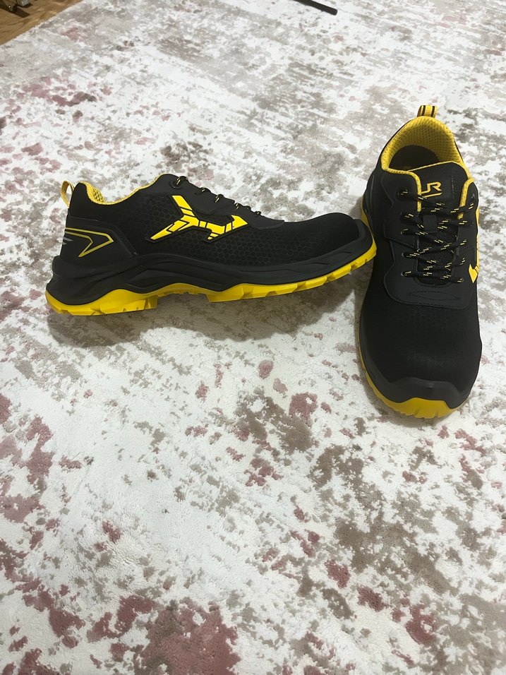 Erkek Siyah sarı demir uçlu iş Ayakkabı - Görsel 3