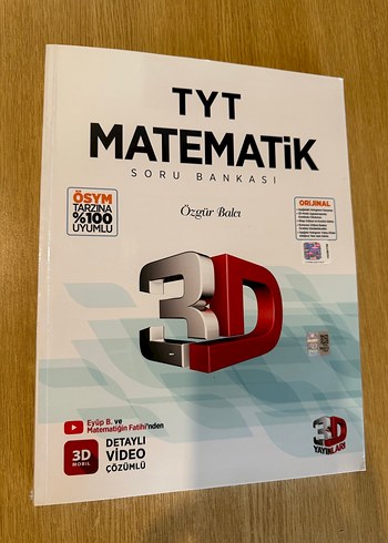 TYT Matematik 3D Soru Bankası Detaylı Video Çözümlü