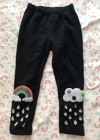 Kız Çocuk Lacivert Tayt - Görsel 3