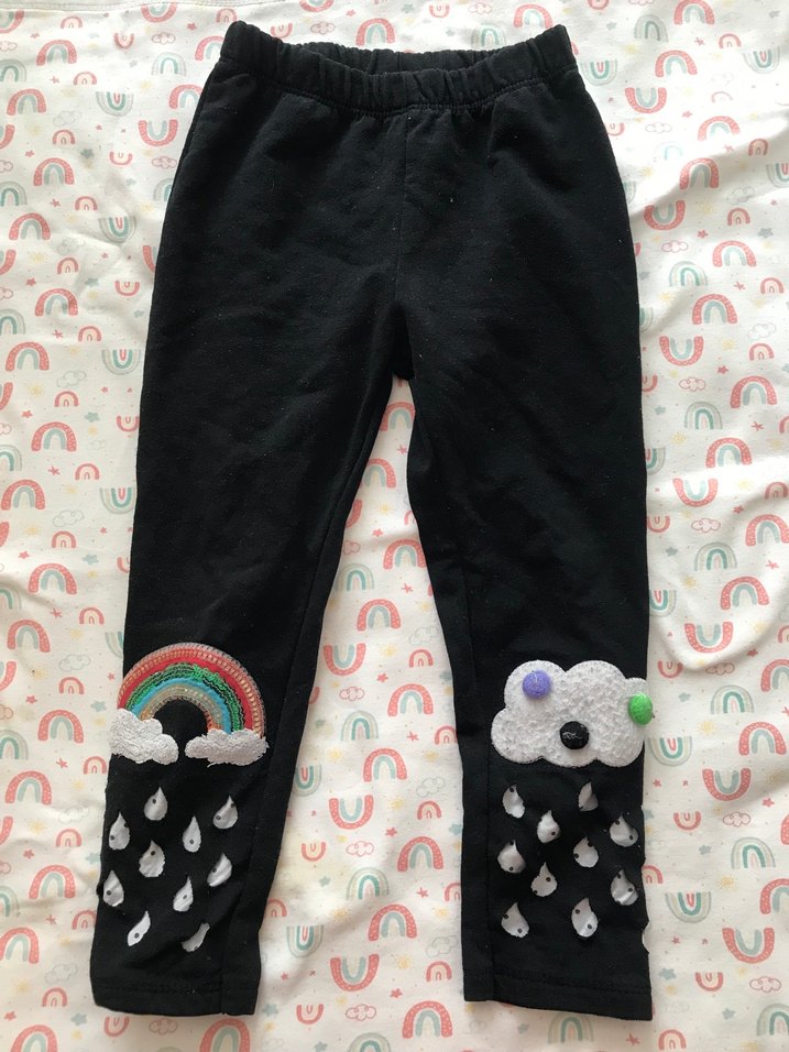 Kız Çocuk Lacivert Tayt - Görsel 3