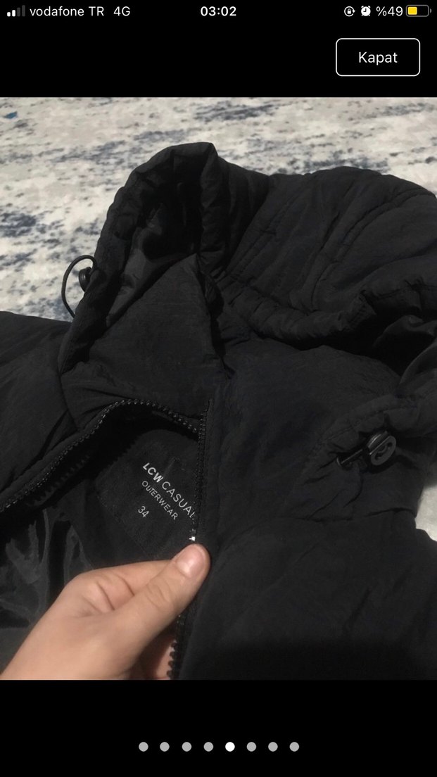 Siyah Kapüşonlu Fermuarlı Kadın Yelek - Görsel 5