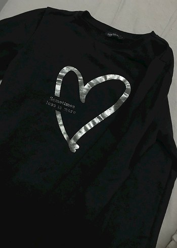 Siyah Baskılı Lcw kazak - Görsel 2