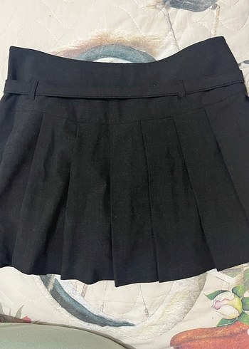 Diğer Kemerli Siyah Kadın Etek