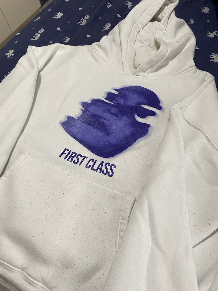 Trendiz Beyaz Kapüşonlu Baskılı Sweatshirt - Görsel 2