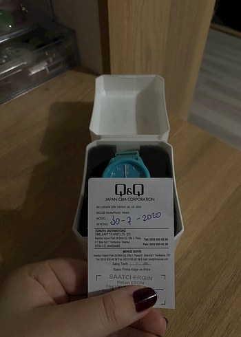 Q&Q Turkuaz Renkli Kadın Saat - Görsel 4
