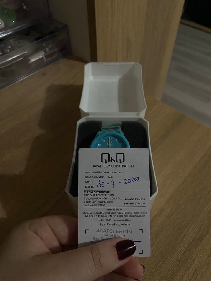 Q&Q Turkuaz Renkli Kadın Saat - Görsel 4