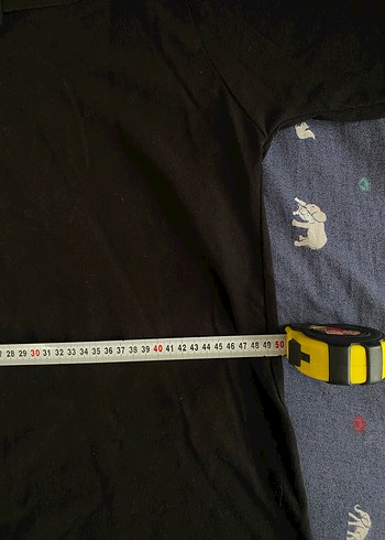 Unisex Siyah Kısa Kollu Polo Tişört - Görsel 4