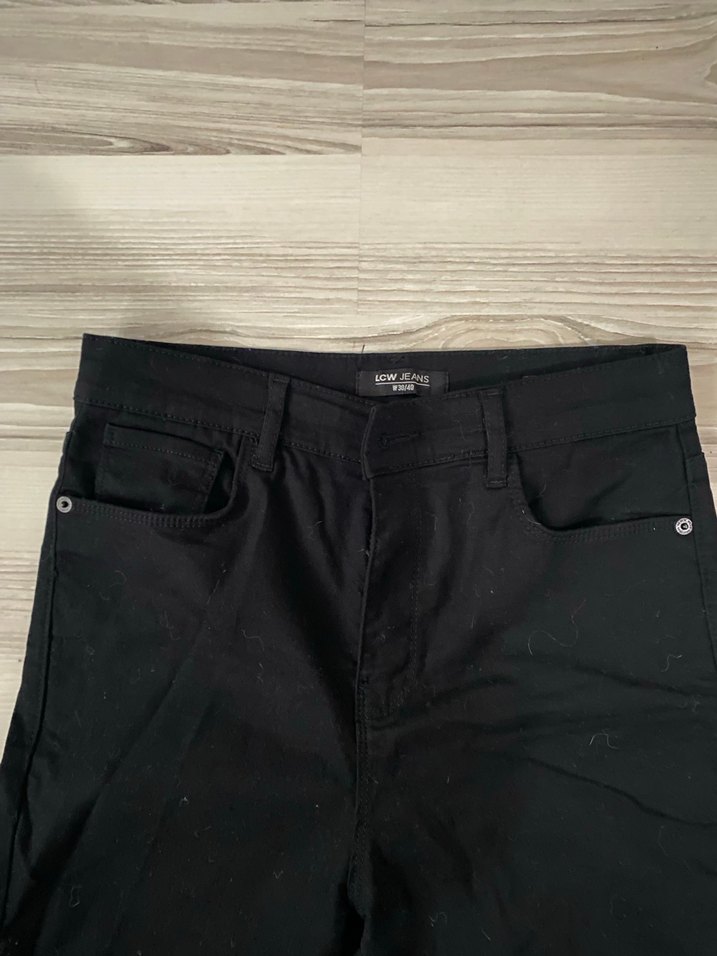2 adet Lc Waikiki Siyah Kadın Regular Fit Midi Jean - Görsel 2