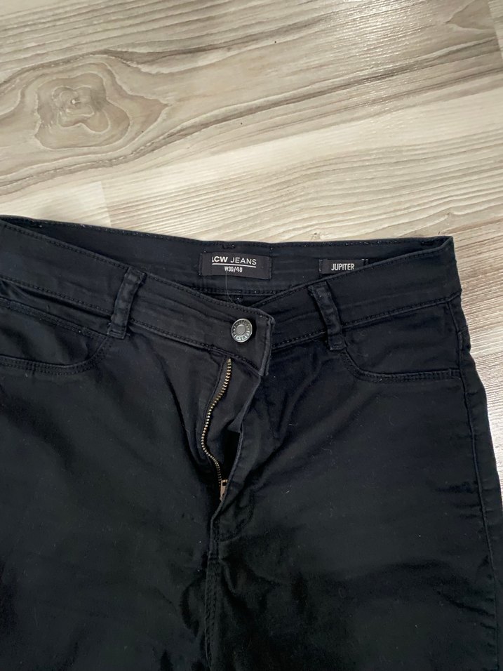 2 adet Lc Waikiki Siyah Kadın Regular Fit Midi Jean - Görsel 4