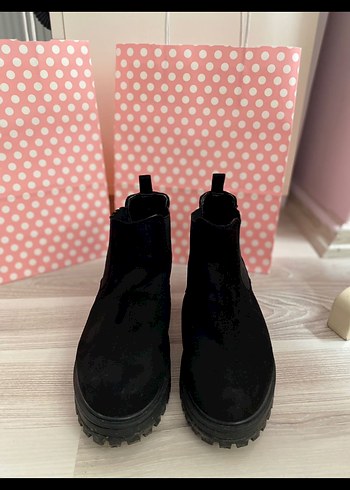 Orijinal Derimod Süet Siyah Kadın Bot - Görsel 3