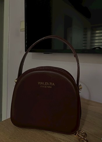Bordo Deri Kadın Çanta - WALENTIA - Görsel 2