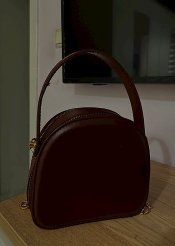 Bordo Deri Kadın Çanta - WALENTIA - Görsel 3