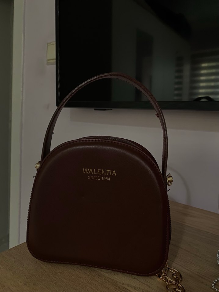 Bordo Deri Kadın Çanta - WALENTIA - Görsel 2