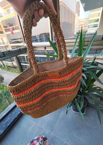 Bohem Tarz Örgü Kadın Çanta - Görsel 2