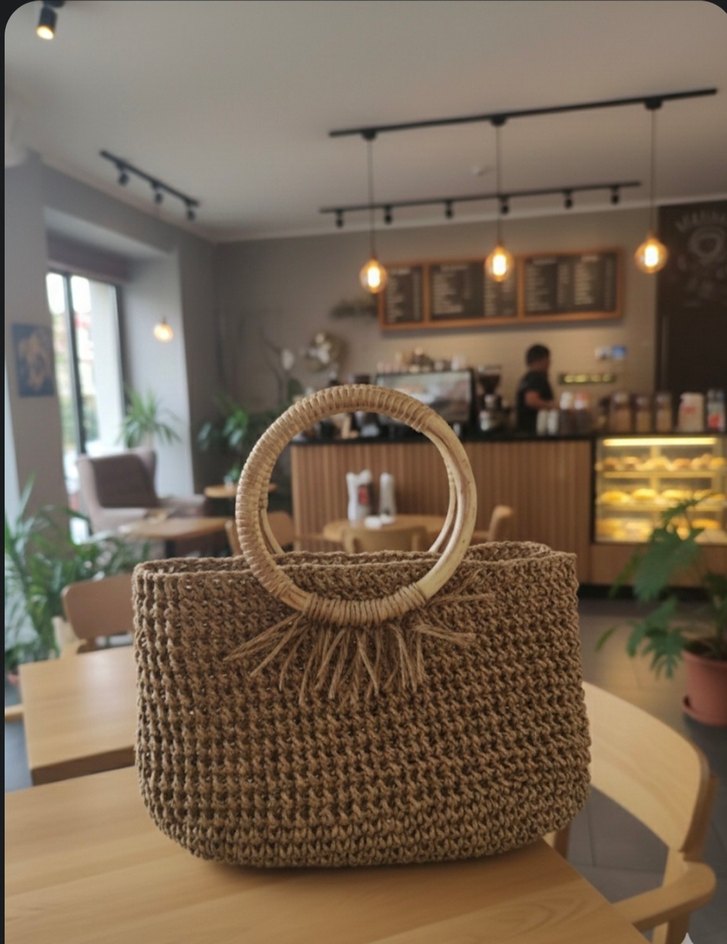 Örgü Bohem Kadın Çanta - Görsel 2