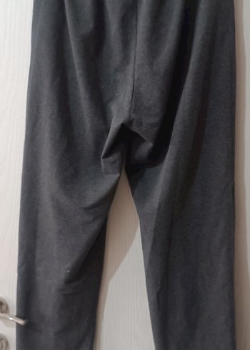 Gri Erkek Fermuarlı Rahat Kesim Eşofman Altı - Görsel 3