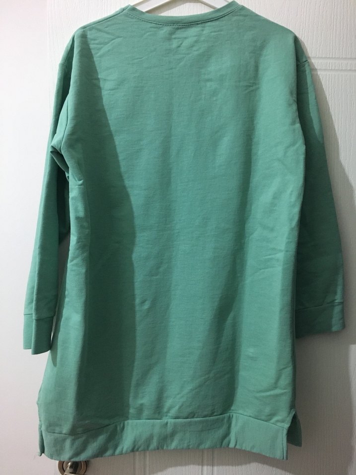 Yeşil Kadın Uzun Kollu Sweatshirt - Görsel 3