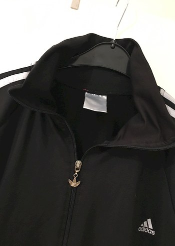 Siyah Adidas Fermuarlı Spor Ceket - Görsel 3