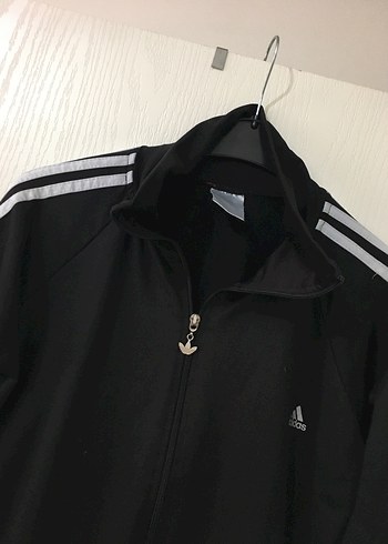 Siyah Adidas Fermuarlı Spor Ceket - Görsel 4