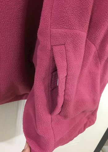 Pembe Kapüşonlu Fermuarlı Çift taraflı kadın mont - Görsel 9