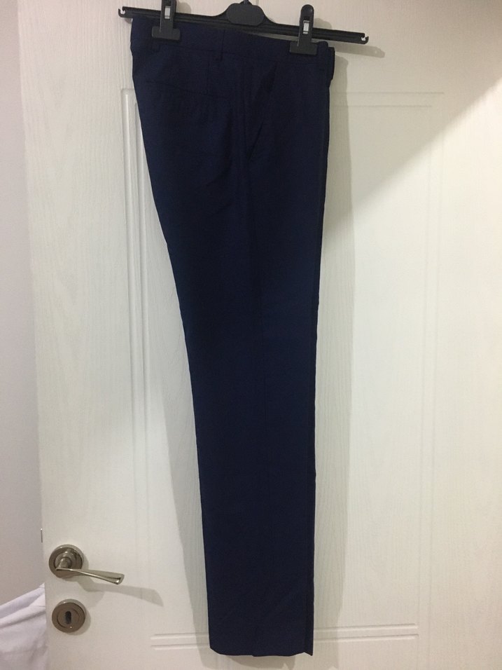 Lacivert Pilili Erkek Denim Pantolon - Görsel 5