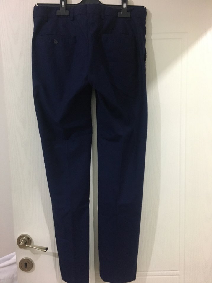 Lacivert Pilili Erkek Denim Pantolon - Görsel 3