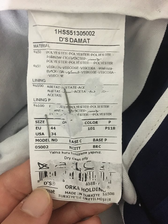 Lacivert Pilili Erkek Denim Pantolon - Görsel 4