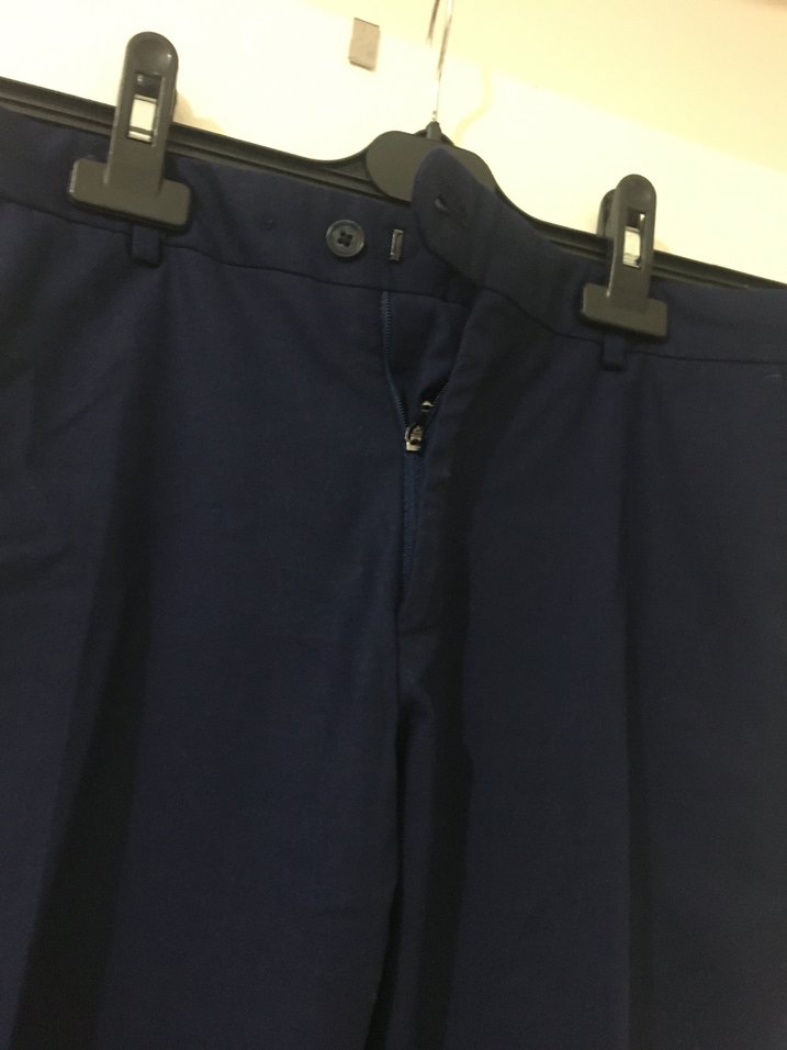 Lacivert Pilili Erkek Denim Pantolon - Görsel 2