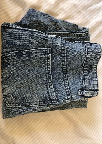 36 Beden Mavi Midi Denim Kadın Pantolon