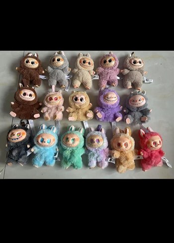 Pastel Renkli Peluş Oyuncak Seti - Görsel 2