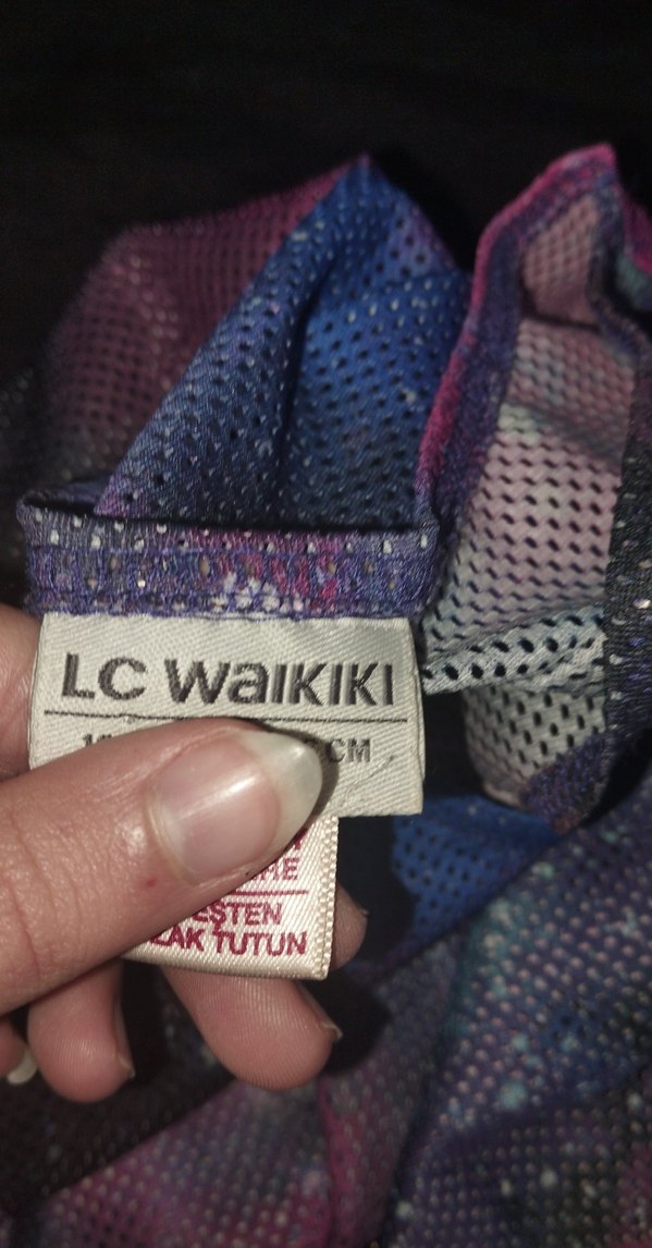 Kız Çocuk Mor Baskılı Kısa Kollu Tişört - Görsel 5