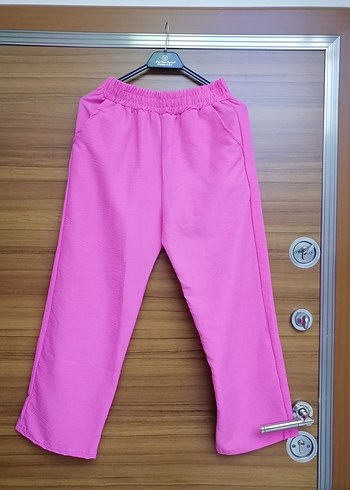 Pembe Kadın Midi Boy Kol Salaş Kimono - Görsel 4