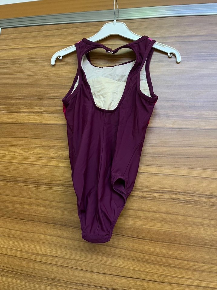 Mor Kemerli Sporcu Tarzı Kadın Mayo - Görsel 2