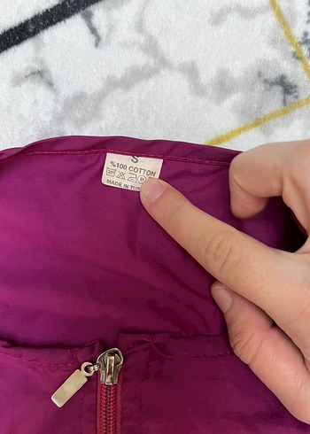 Parlak Mor Kadın Uzun Kollu Yağmurluk - Görsel 2