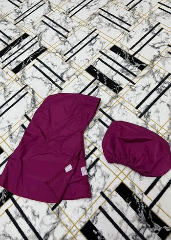 Parlak Mor Kadın Uzun Kollu Yağmurluk - Görsel 4