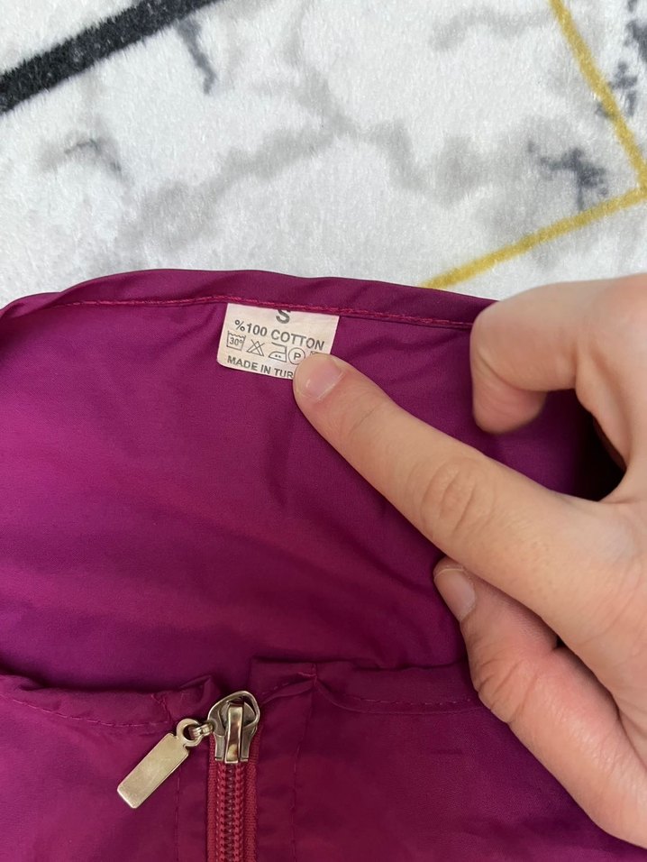 Parlak Mor Kadın Uzun Kollu Yağmurluk - Görsel 2