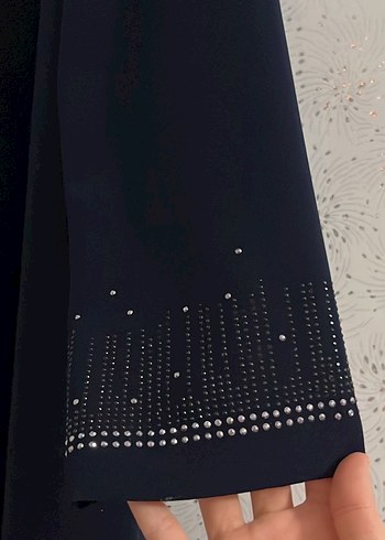 Boncuk İşlemeli Lacivert Tunik - Görsel 4