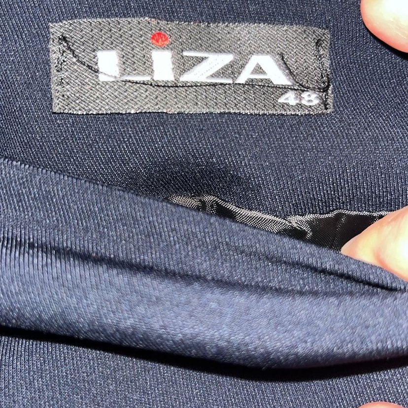 Drapeli Lacivert Uzun  Etek - Görsel 4