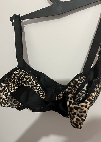 Leopar Desenli Kahverengi Sütyen - Görsel 2