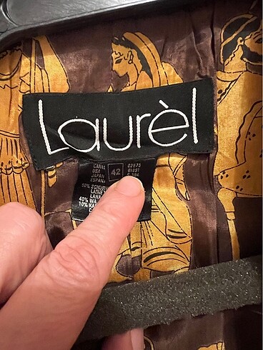 l Beden camel Renk Laurel marka kaşe hardal ceket