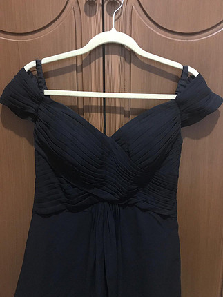 40 Beden siyah Renk Şifon Elbise