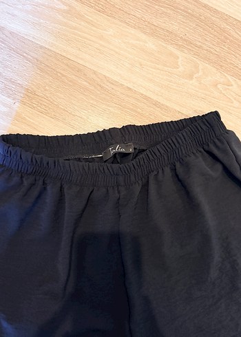 Diğer Siyah Rahat Lastikli Pantolon Ayrobin Kumas