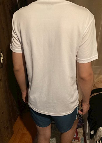 Beyaz Baskılı Erkek Tişört - Görsel 2