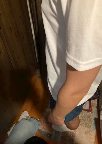 Beyaz Baskılı Erkek Tişört - Görsel 3