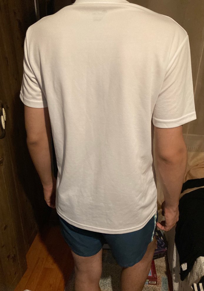 Beyaz Baskılı Erkek Tişört - Görsel 2