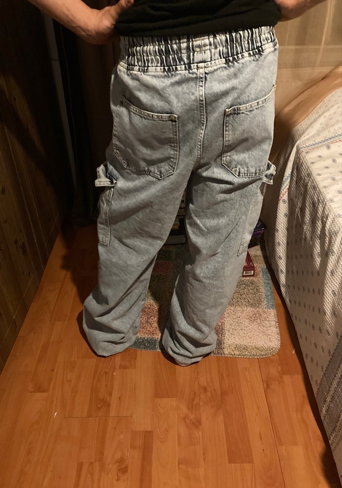 Denim kargo baggy jean - Görsel 2